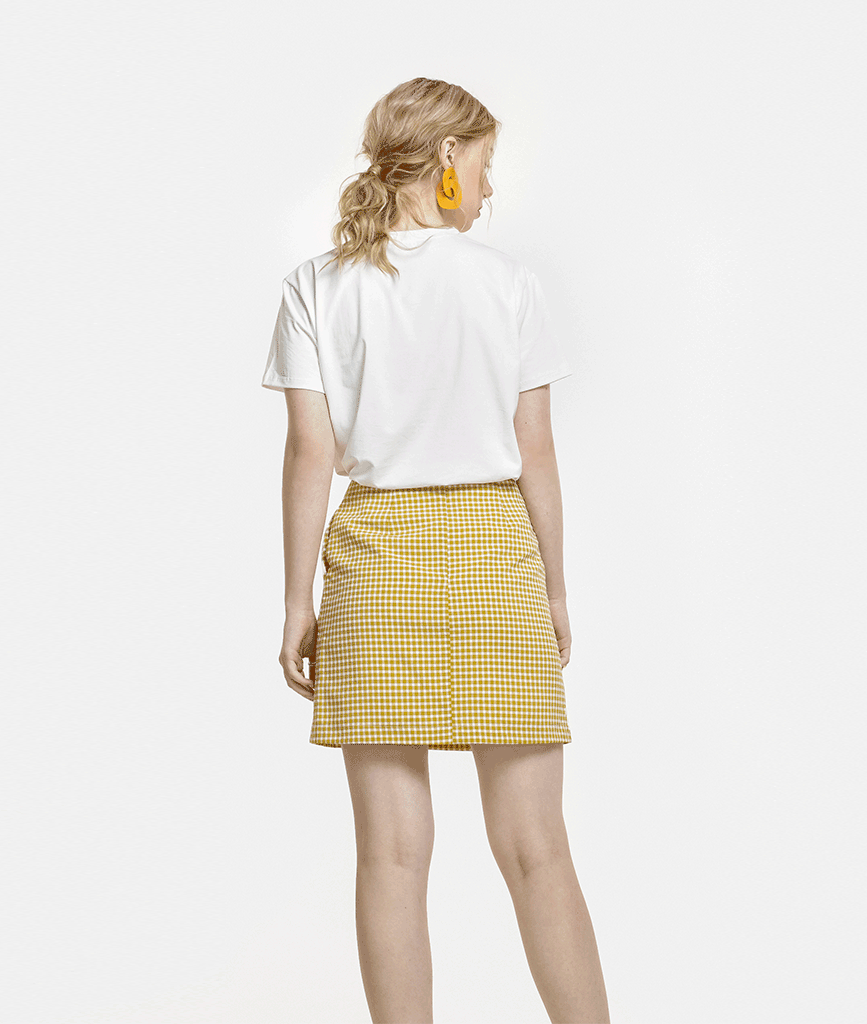 Váy A caro công sở - Ảnh 5